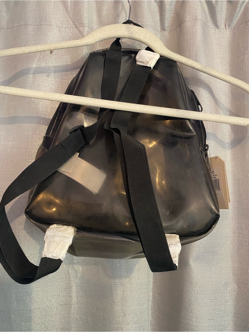 Jansport Black Clear PVC Mini Backpack - Picture 3 of 6